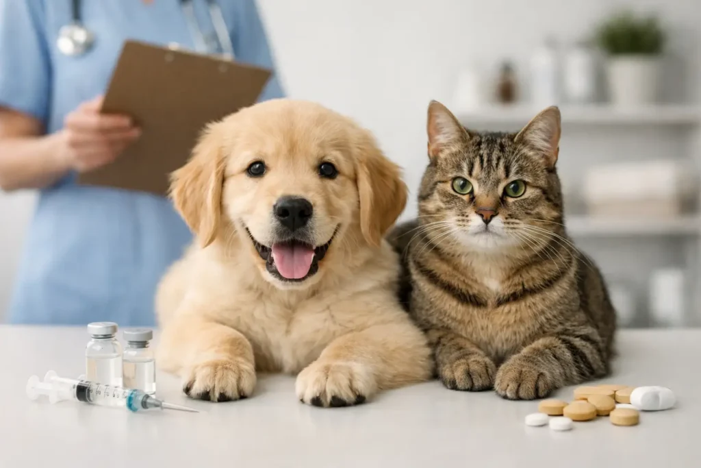 Plano pet cobre vacina e vermífugo?