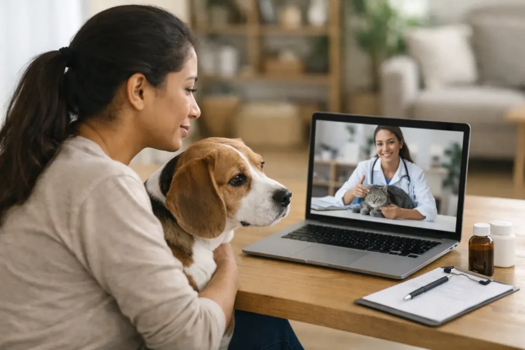 Como contratar assistência veterinária online