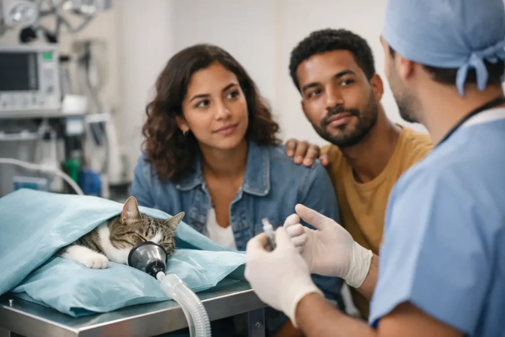 Plano pet cobre castração e anestesia?