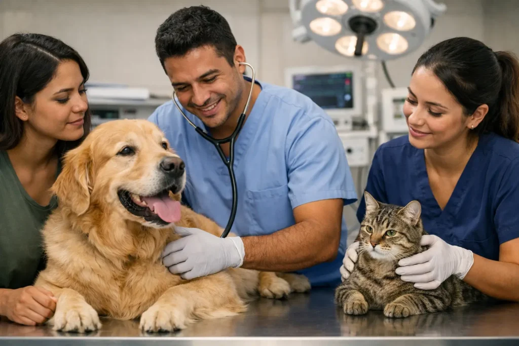 Atendimento veterinário 24 horas para pets