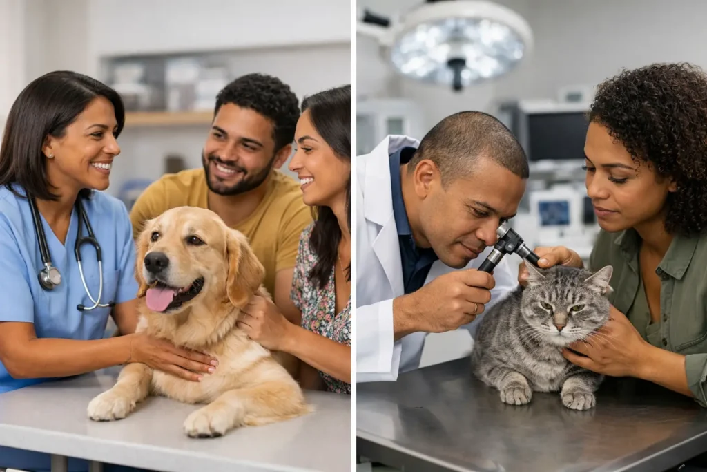 Consulta generalista versus especialista veterinário